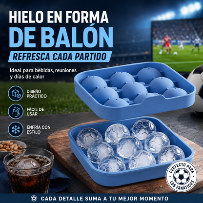 Cubitera Balón de Silicona | Molde de Hielo Redondo para Bebidas
