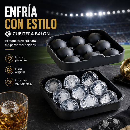 Cubitera Balón de Silicona | Molde de Hielo Redondo para Bebidas
