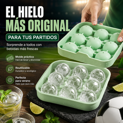 Cubitera Balón de Silicona | Molde de Hielo Redondo para Bebidas